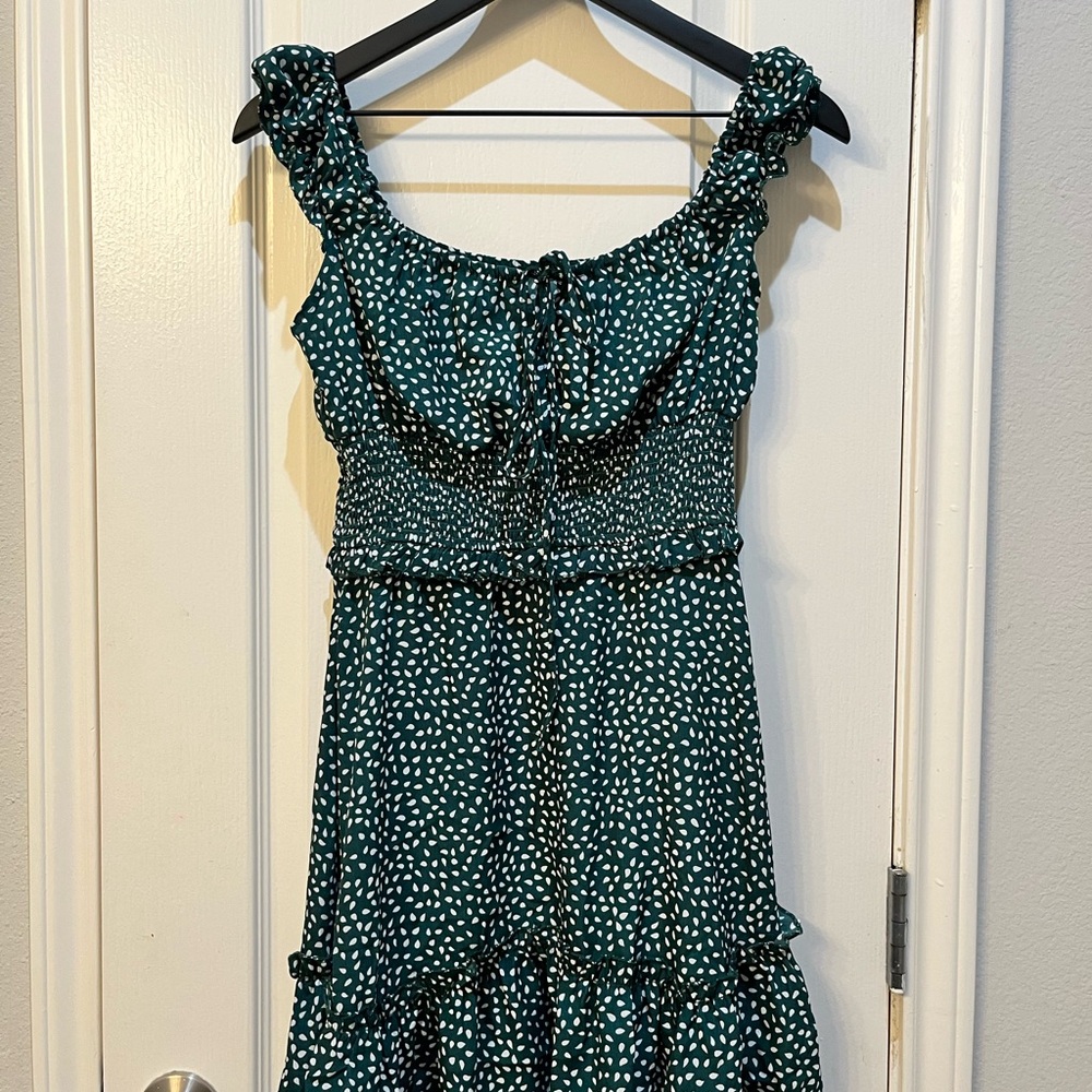 Green Polka Dot Dress